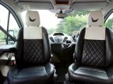 Quilted leather adorns the seats of the new Wellhouse Ford Terrier Bianco