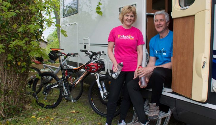 Based in their motorhome, Ruth and Geoff Bass toured and cycled around Yorkshire