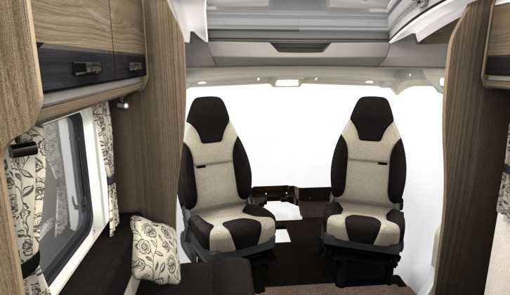 New cab chairs in 2015 Bessacarr motorhomes, previewed by Practical Motorhome