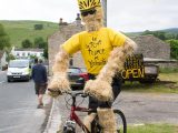 Kettlewell is famous for its scarecrows and welcomed Le Tour in style