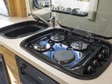 It's based on the Autoquest 155 from Elddis motorhomes – the dual-fuel hobs are part of the additional kit