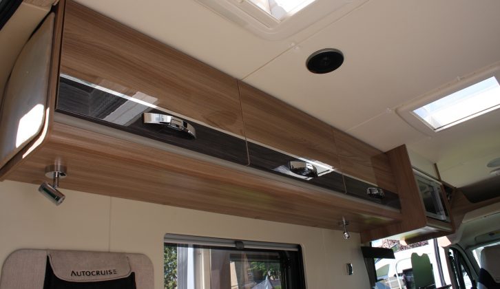 Sharp, modern cabinets inside the 2015 Autocruise Rhythm