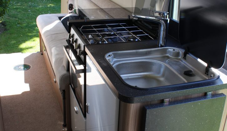 Practical Motorhome checks out the Autocruise Rhythm's kitchen