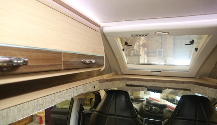 It's light and airy inside the 2015 Auto-Sleeper Wave