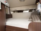 There's a fixed double bed in the Benimar Mileo 201