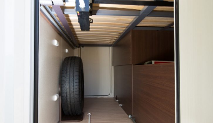 Practical Motorhome's reviewers appreciated the flexibility of the garage in the Benimar Mileo 201