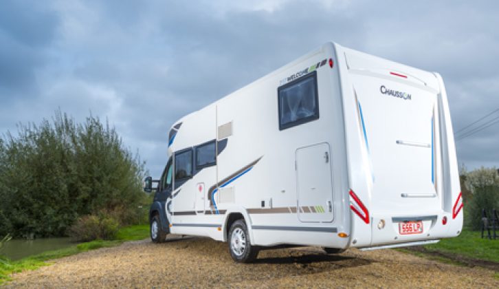The motorhome sits low enough to not require a step, but there is a useful grab handle to ease access
