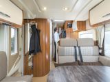 The table top has a very fetching, granite-effect finish in this Chausson motorhome