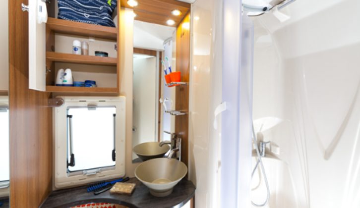 You enter the Chausson Welcome 717's well specced washroom via a domestic-style door