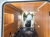 The Chausson Welcome 717 has a good sized, full width garage that can accommodate bikes