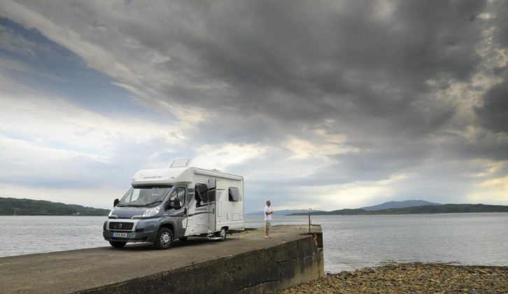 This Marquis dealer special from Swift motorhomes was a hit – the landscape wasn't bad, either
