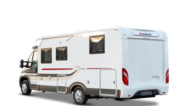 It is right-hand drive, however the habitation door is on the UK offside – learn more in the Practical Motorhome Adria Coral Plus 690 SC review