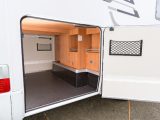 There's a 250kg load limit for the Hymer ML-T 580's rear garage – and you can get to it from both sides