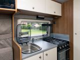 It's a compact 'van, but as both the sink and hob have folding lids, you can create a decent amount of workspace
