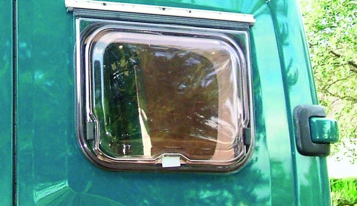 The windows themselves were salvaged – great for keeping the cost down and giving the 'van some eco credentials
