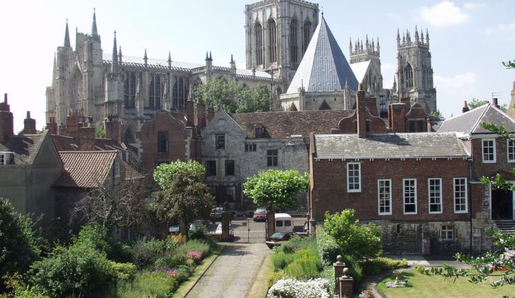 Pitch at one of the many campsites in York and close by and discover this city, the York Minster and so much more