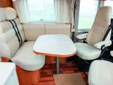 Up to five people can dine at this table – read more in the Practical Motorhome Hymer Exsis-i 578 review