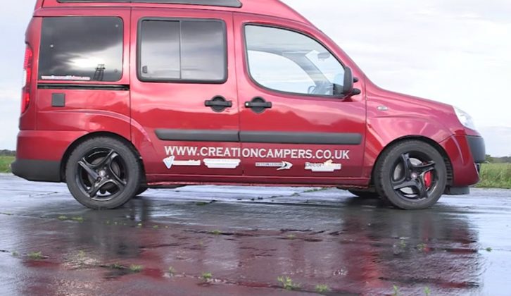 See the new Fiat Doblo-based campervan from Creation Campers as it  attempts to break the world's fastest motorhome speed record near York