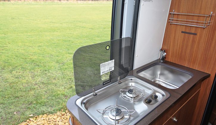A room with a view – the Adria Twin 640 SPX's kitchen is a lovely space in which to prepare food