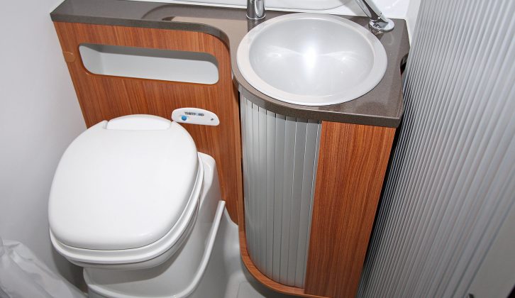 The extra length means more space for showering, which many motorcaravanners will appreciate