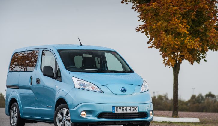 The first production electric campervan in the world, Hillside Leisure's Dalbury E, is based on this, the Nissan e-NV200 – read our full road test
