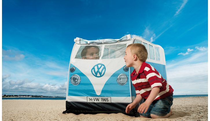 This wonderful, VW campervan inspired play tent will give younger members of your family hours of fun