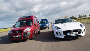 Find out why this Fiat Doblo based campervan was taking on a Jaguar F-Type in our blog