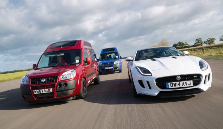 Find out why this Fiat Doblo based campervan was taking on a Jaguar F-Type in our blog