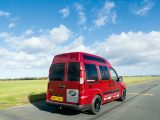 This micro-camper is based on a 2007 Fiat Doblo, with a 337bhp engine and 306lb ft torque, as well as racing brake discs and pads