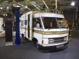 This Hymermobil 520 D from the 1970s was on display in Stuttgart, underlining Mercedes and Hymer's long-standing partnership