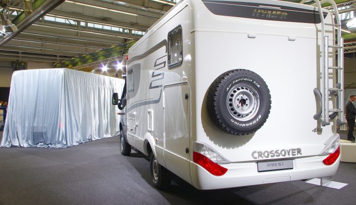 A new, knobbly tyre wearing, four-wheel drive Hymer ML-T Crossover – ready for a spot of extreme motorcaravanning