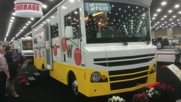 The slab sided 2015 Winnebago Brave and its Tribute stablemate were standout 'vans at the 2014 National RV Trade Show in Kentucky