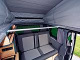 There's a grab rail to get from wheelchair to seats in the GM Coachwork Panorama camper; it's a transverse tube that you can position anywhere in the main lounge