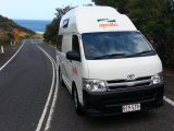 The campervan they hired was a two-berth Toyota Hilux Hitop with over 72,000 miles on the clock, but in great condition