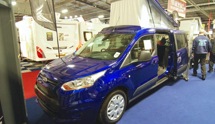 This Ford Connect based campervan is a work in progress and was also on display at the Manchester show
