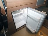 A 39-litre compressor fridge made by Italian firm Vitrifrigo is located below the kitchen worktop. It has a light and an ice box