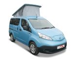 Based on the Nissan e-NV200 Combi Acenta, Hillside Leisure's Dalbury E electric campervan measures 4.56m long (14'11"), 1.86m (6'1") high with the top down for driving, and 2.01m (6'7") wide