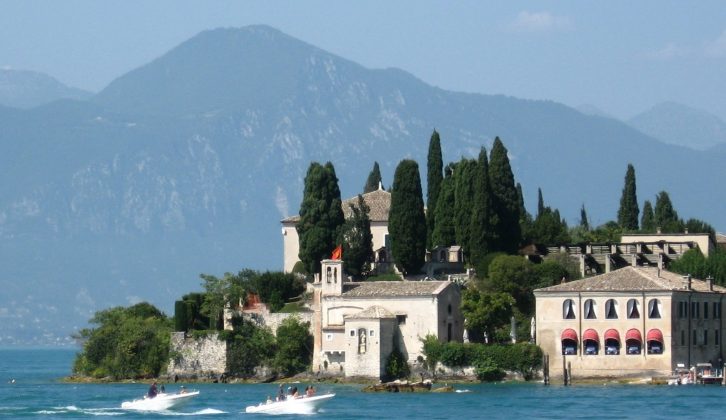 Lake Garda, Italy's largest, is tucked among four major cities: Verona, Venice, Brescia and Milan