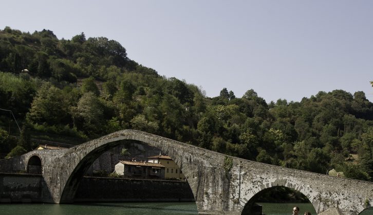 The Ponte della Maddalena, near the north Tuscan city of Lucca, has spanned the River Serchio for more than 900 years