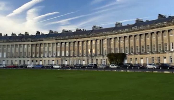Bath's Royal Crescent is on every tourist's itinerary when following in Jane Austen's footsteps to visit the lovely spa town