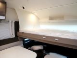 The Pilote Galaxy G740 G Sensation is perfect for a couple, but if you have guests you can easily put them up for the night in this drop-down double bed over the cab area. The mechanism is simple to use and two reading lights automatically come on