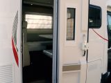 The low chassis in the Roller Team T-Line 590 makes entry and exit from the habitation area easy, and there's a grab handle by the door to help even more