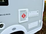 There is good access to the amenities in the Nu Venture Nu Rio Micro, and the nearside gas locker takes two 4.5kg bottles. It and the water inlet and fridge vents are set in fully insulated GRP sidewalls