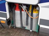 Wrap insulation around the gas bottles during motorhome ski holidays to help keep your motorhome heating and cooking working in sub-zero temperatures