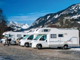 Lots of people use their motorhomes as ski chalets on wheels to enjoy cheap skiing holidays in The Alps