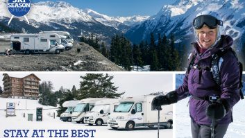 Read our Practical Motorhome ski season special guide to the best mountain aires for motorhomes to use for skiing, by Ruth Bass