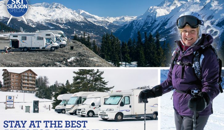 Read our Practical Motorhome ski season special guide to the best mountain aires for motorhomes to use for skiing, by Ruth Bass