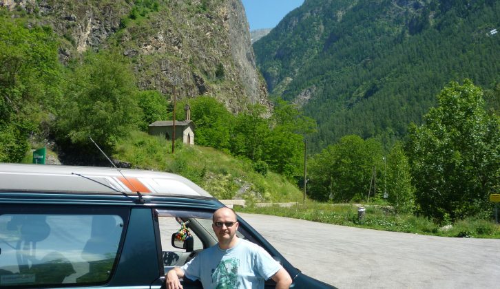 Find out how a 16-year old 'van coped crossing from France into Italy via the Col Agnel