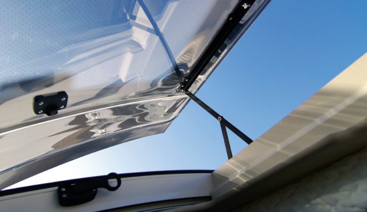 The electric sunroof opens slowly when it is operated, but it does provide plenty of welcome additional daylight and fresh air