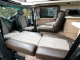 The rear travel seats convert easily into two single beds, butting up against the bases of the rotated front seats in the Wave campervan from Auto-Sleepers – the nearside bed measures 1.89m x 0.6m (6'2" x 2') and the offside bed is 1.78m x 0.6m (5'10" x 2')
